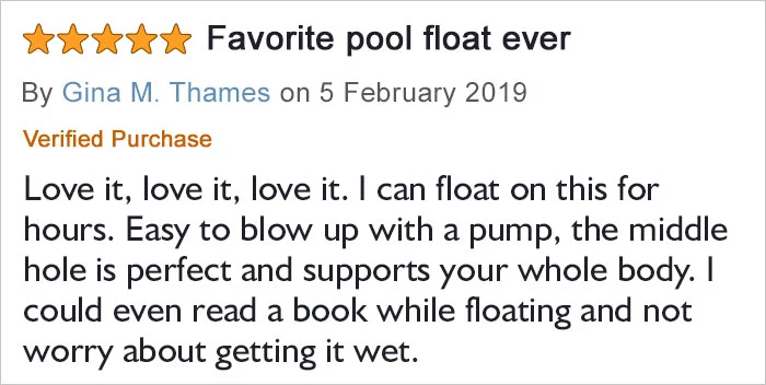 avocado-shaped pool float comment gina thames