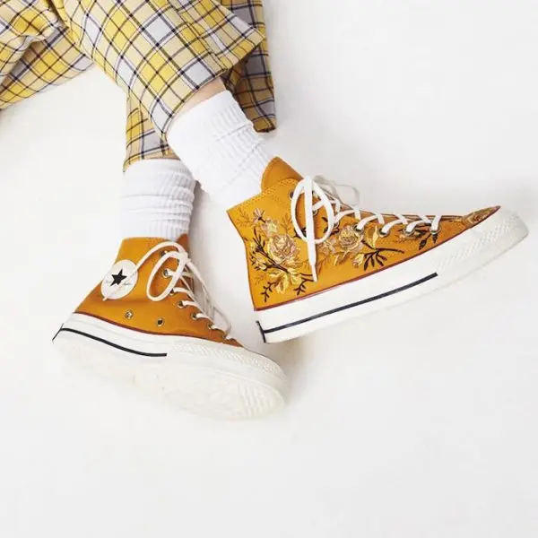 Converse Launches New Floral Embroidered Sneakers Collection