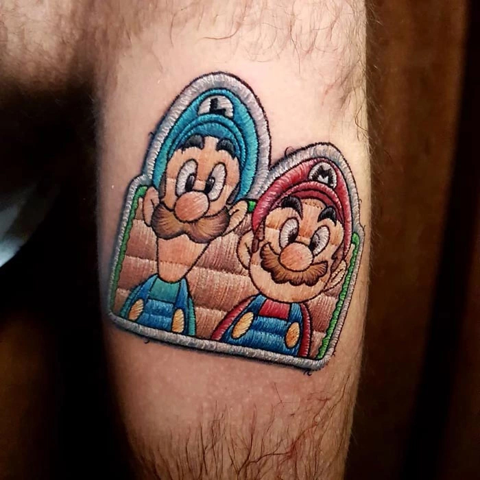 duda lozano tattoo mario luigi