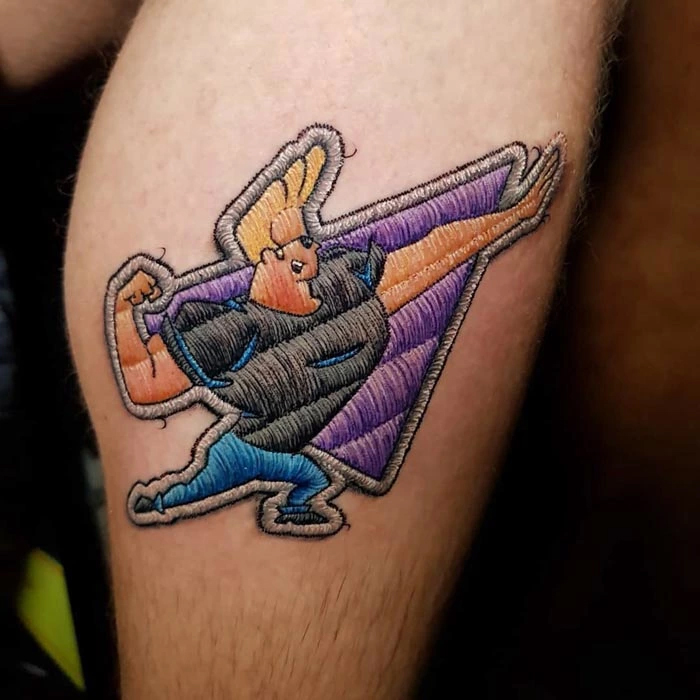 embroidery tattoo johnny bravo