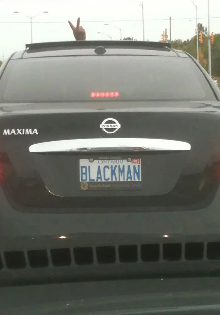 funny license plates blackman