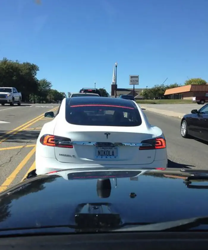 funny license plates nikola tesla