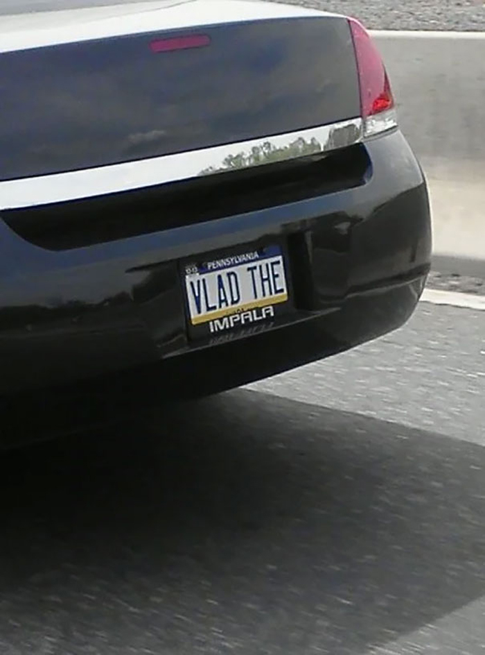 funny license plates vlad impala