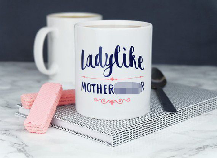 hilarious gifts ladylike mug