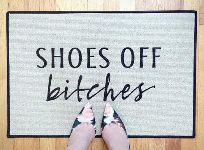 straightforward welcome mat