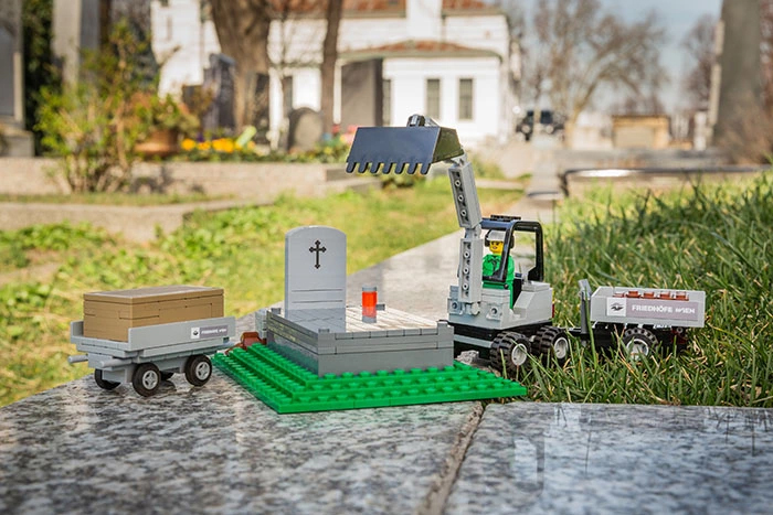 lego funeral set tombstone