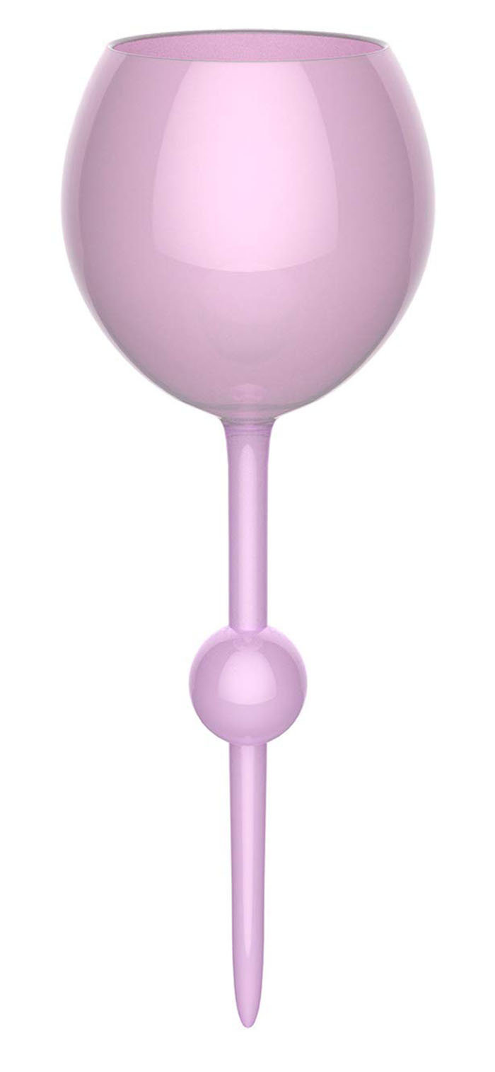 pink wine glass
