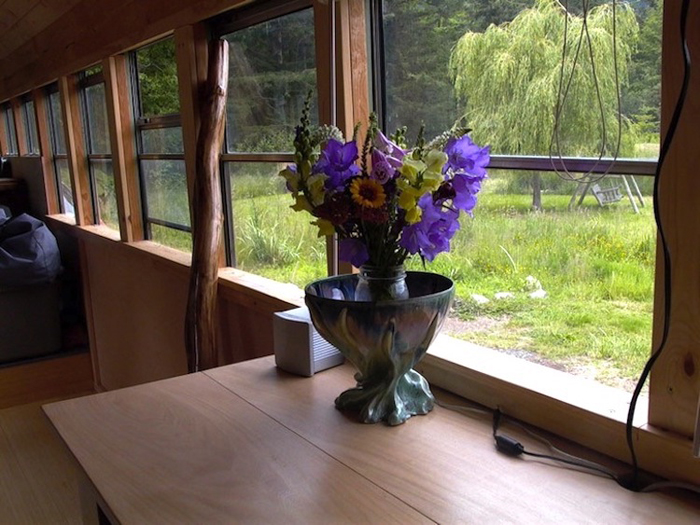 school bus conversion flower vase