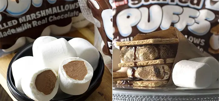 stuffed puffs chocolate marshmallows