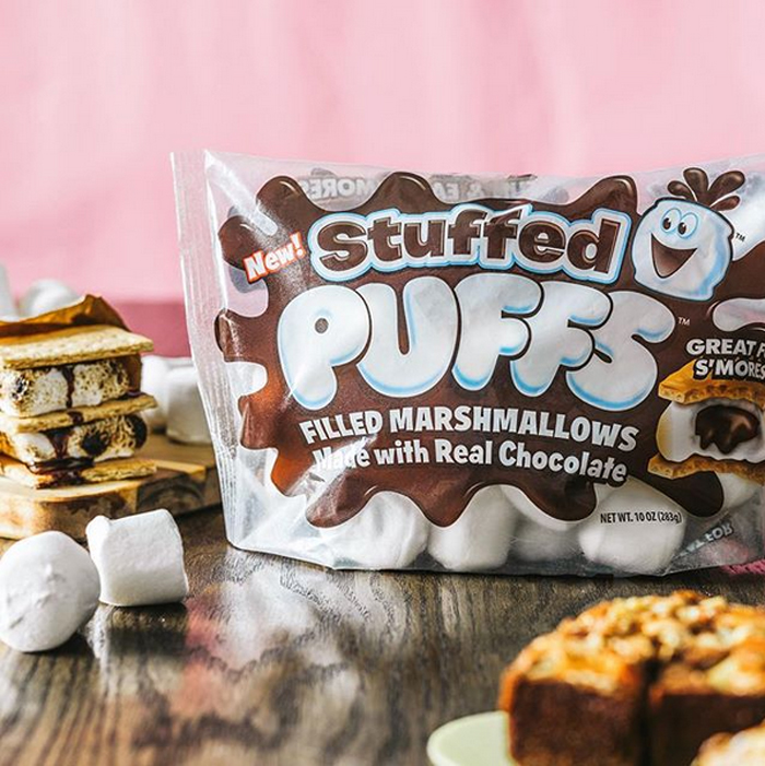 stuffed puffs with real chocolate