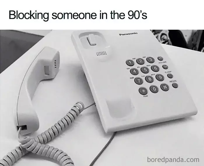 90s kids struggles phone block