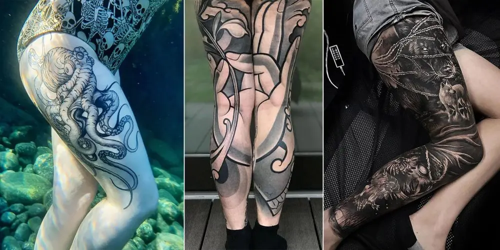 awesome leg tattoos