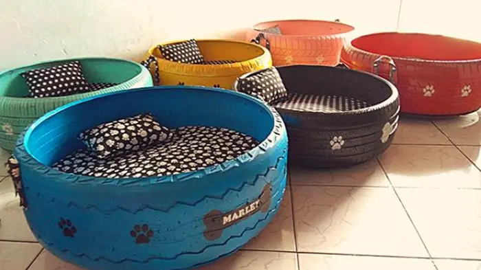 caominhas pets tire beds for stray cats and dogs