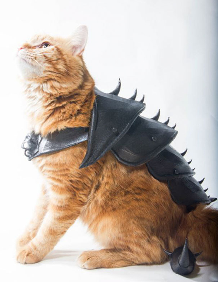 cat 3d printed armor