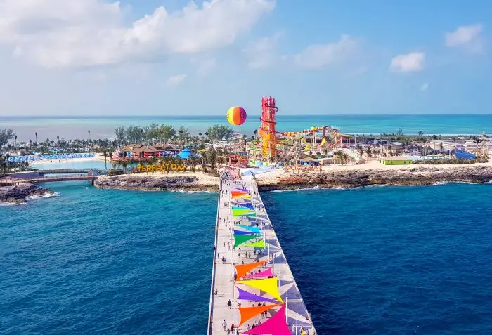 cococay water park arrival plaza