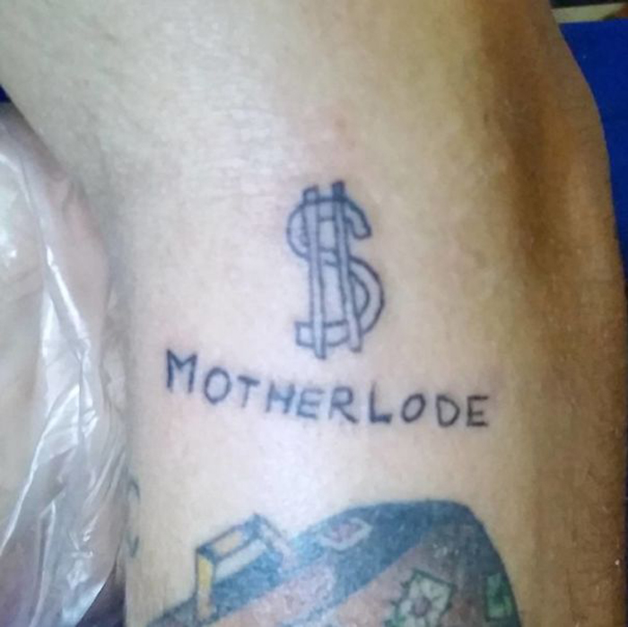helena fernandes hideous tattoos dollar sign