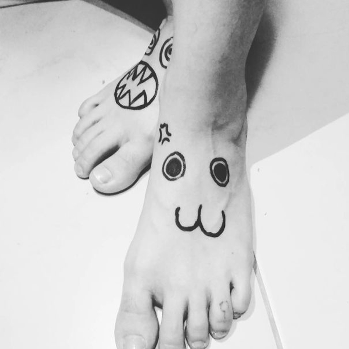 helena fernandes hideous tattoos feet emotions