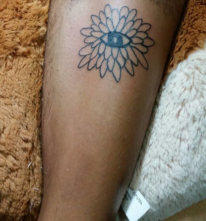 helena fernandes hideous tattoos one-eyed flower