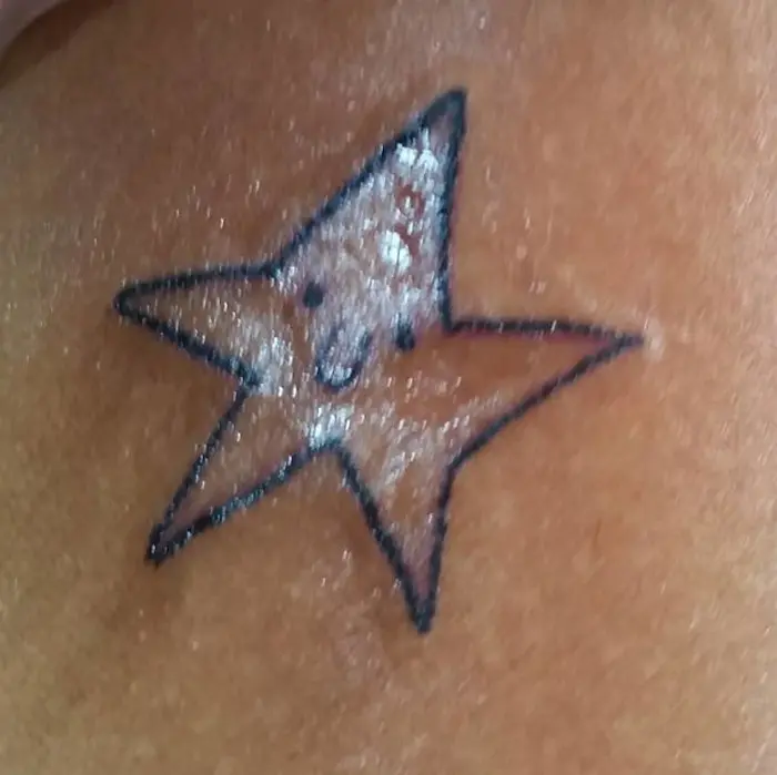 helena fernandes hideous tattoos star