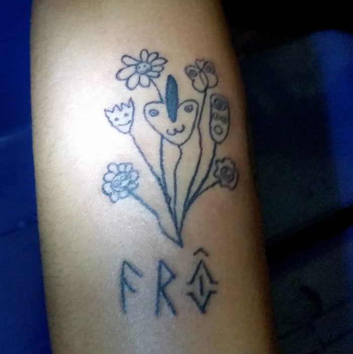 helena fernandes hideous tattoos ugly flowers