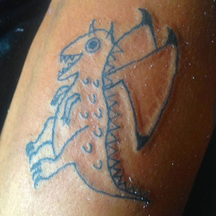 hideous tattoos helena fernandes dragon