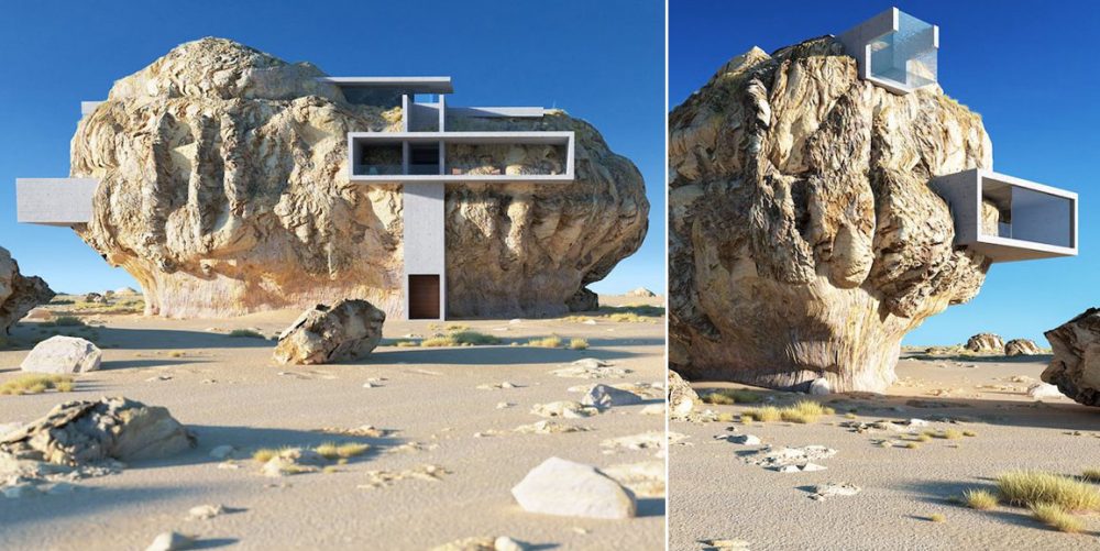 house in a rock