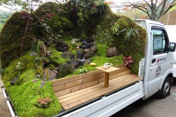 kei truck garden contest fukuharu landscaping