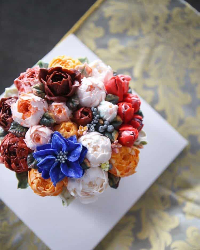 lifelike buttercream flowers atelier soo cakes