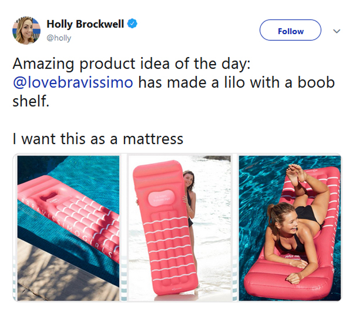 lilo with boob holder comment holly brockwell