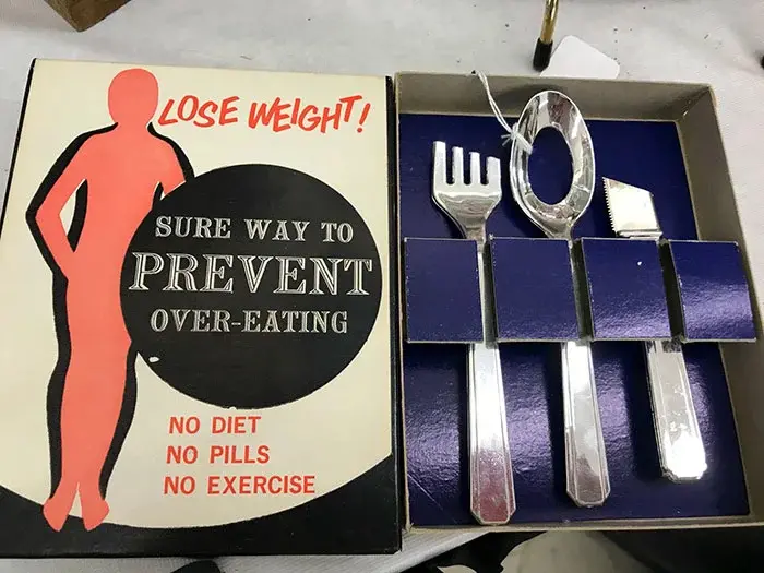 lose weight set weird second-hand items