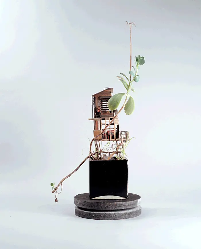 miniature tree houses by voltz
