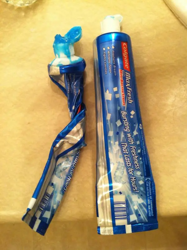 monster roommate twisted toothpaste tube