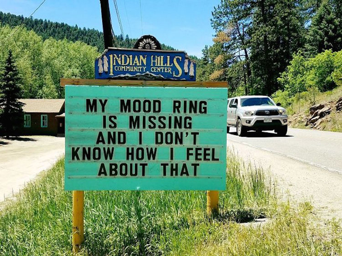 mood ring missing pun road signs