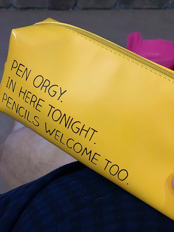 naughty pencil case weird second-hand items