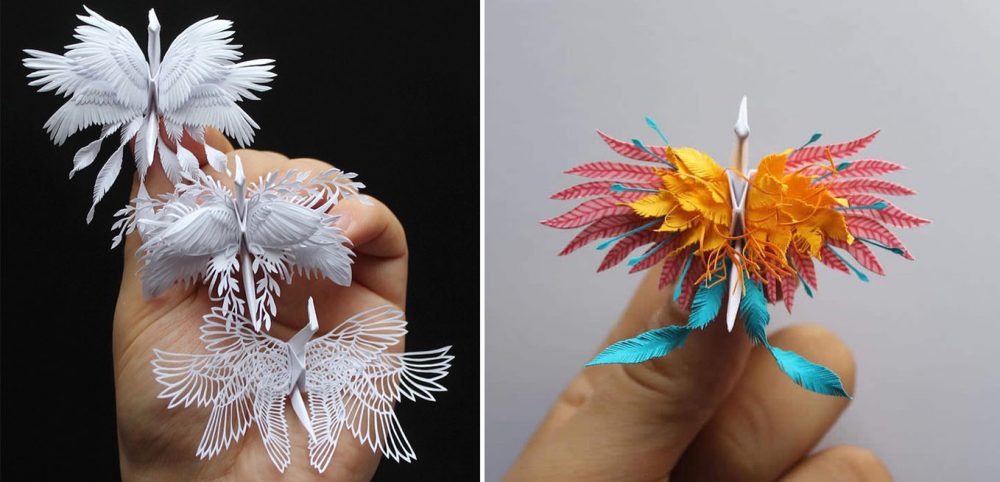 paper cranes art
