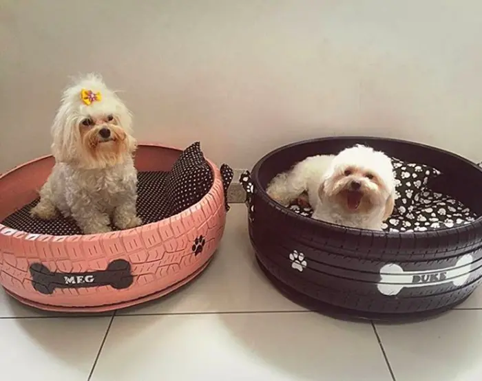 pet beds made from old tires