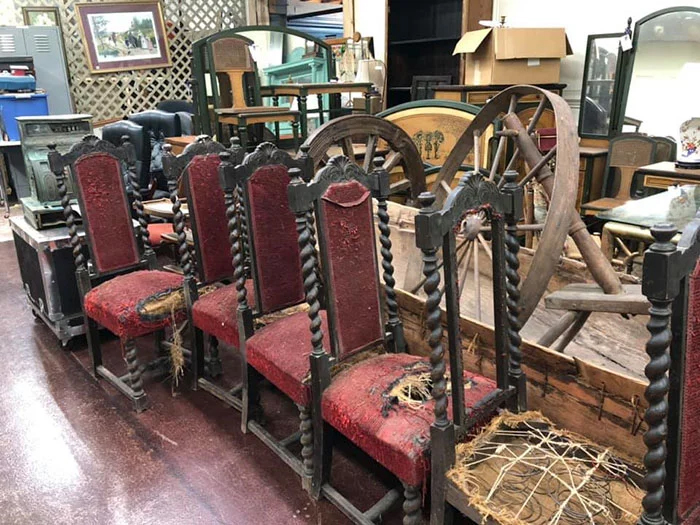 previous owner finds chairs thrift store