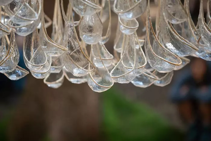 rainwater chandelier hanging crystals