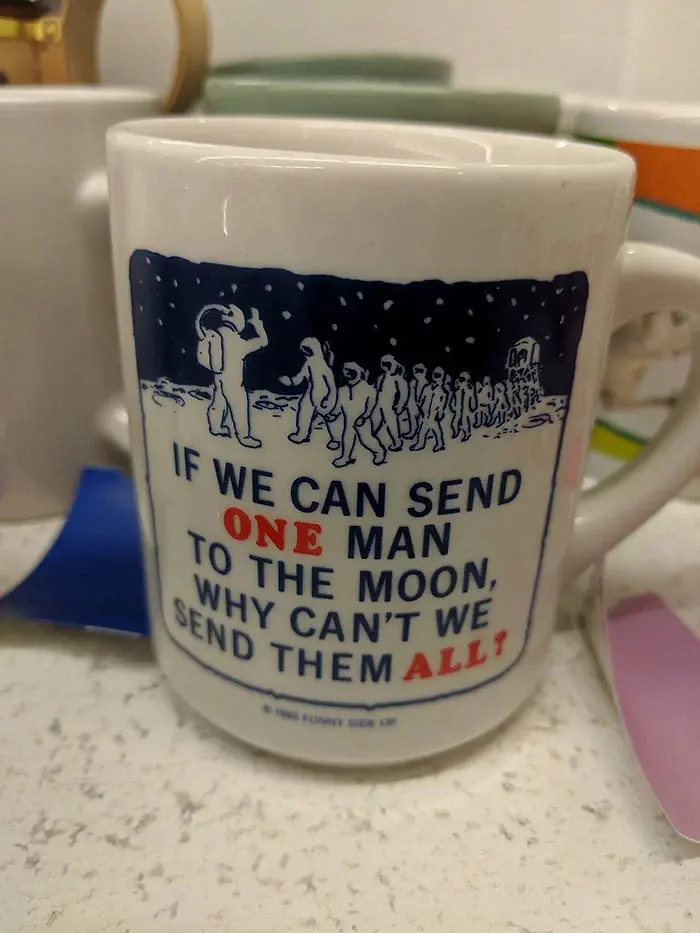 send all men to moon mug