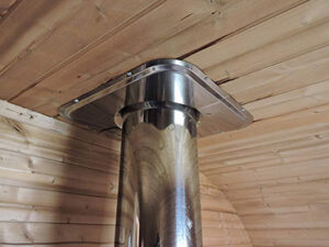 stainless steel chimney sauna
