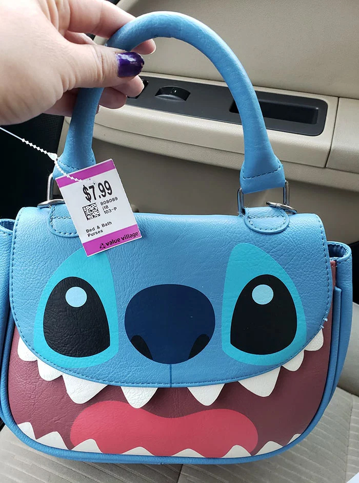 stitch purse thrift store