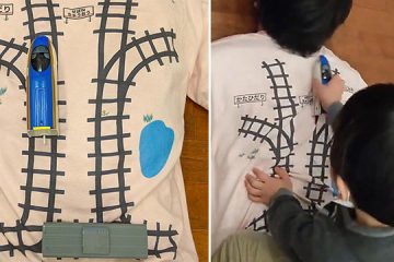 train track t-shirt