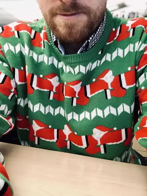 ugly santapede sweater