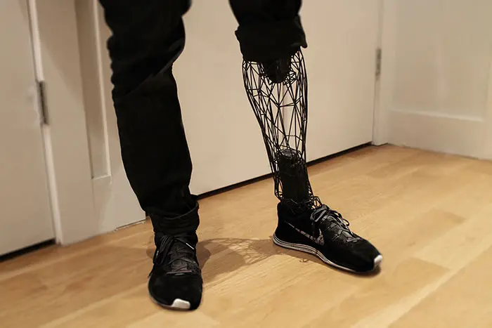 3d printing brilliant creations titanium prosthetic leg