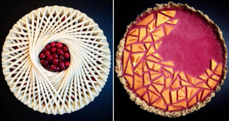 Artistic pies avant garde crust