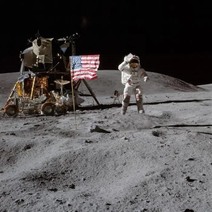 NASA moon mission photo