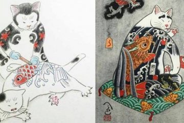 cats tattooing cats