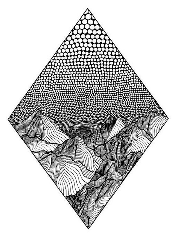 christa rijneveld pointillist line drawings dots