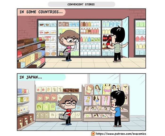 convenience stores comics japan cultural differences by evacomics