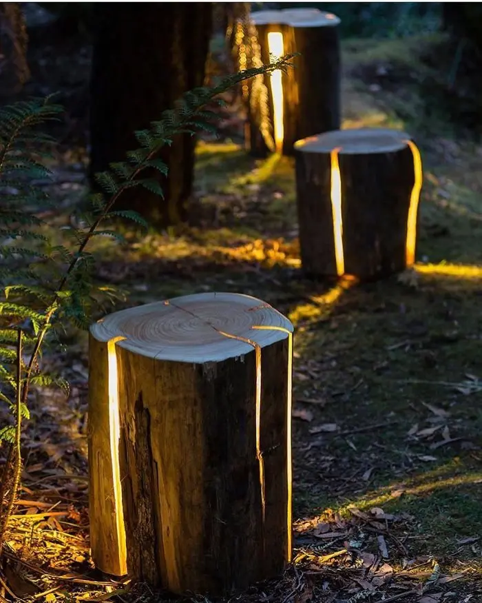 cracked log lamp unique furniture designs